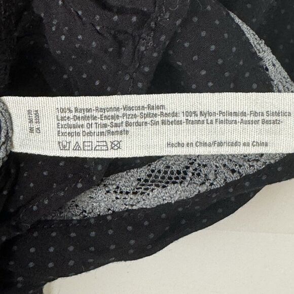 Free People Top Women's Black Polka Dot Sheer Intimately Tank Size Small - Picture 10 of 10
